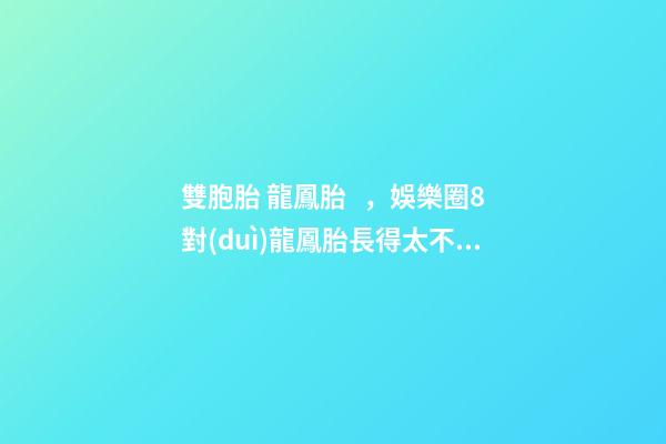 雙胞胎 龍鳳胎，娛樂圈8對(duì)龍鳳胎長得太不像被求做親子鑒定